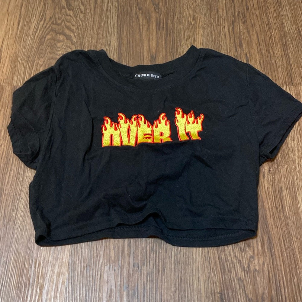 Black crop top